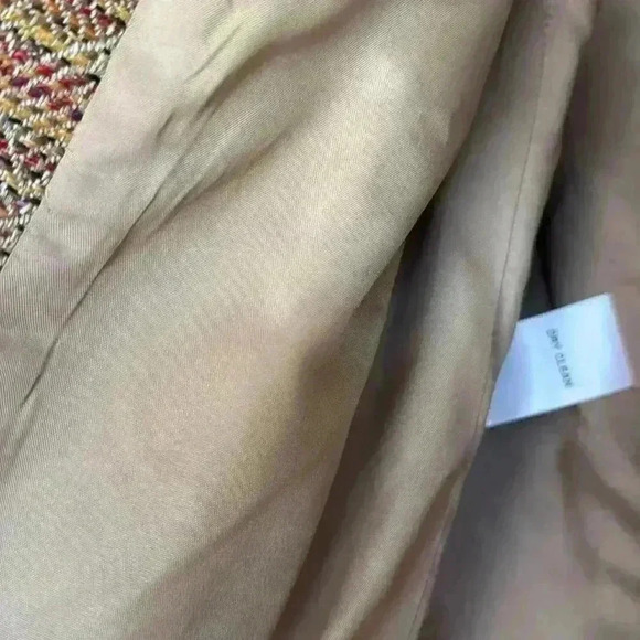 Anne Klein Tweed Blazer Jacket Size 8 Brown Multicolor Fall Workwear Office - Picture 12 of 14